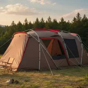 스노우피크 텐트 쉘터 랜드락 브라운 TP-671R 캠핑 6인용 거실형