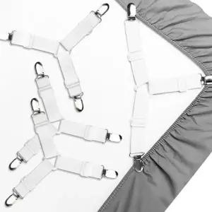 이불 시트 고정 집게 매트리스 스트랩 패드 침대 시트 고정 밴드 클립