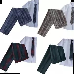 학생복 남자 체크바지 넥타이 시즌1 교복 세트