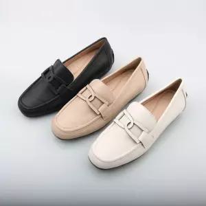 지쎄수제화 양가죽 가죽체인 플랫로퍼 가벼운 단화 2cm 255빅사이즈 +3color