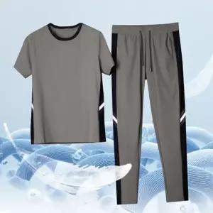 남성 운동복 기능성 헬스복 상하의 남성 트레이닝 세트 티셔츠