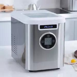 신일 투명뚜껑 전기 제빙기 SIM-R14HM 2.2L 얼음기계 음료용 차박 캠핑 얼음기 빠른 냉동제빙
