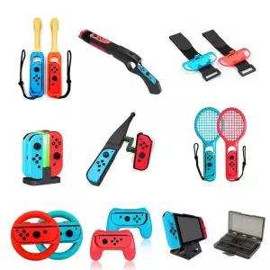 스위치독 미니독 닌텐도 스위치 건용 게임 저스트 댄스 손목 충전 독 테니스 라켓 드럼 스틱 낚싯대 조이콘