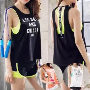 여성 티셔츠 커버업 나시 요가복 패션 줌바 민소매 WFMFQRX