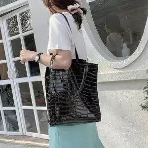 여성가방쇼핑몰 애니멀 패턴 빅쇼퍼백 여자 유니크 가방 직장인 패션