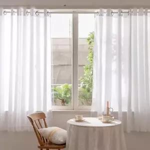 쉬폰커튼 고밀도 아일렛형 작은창 커텐 차광 핀형 WFMFSUJ