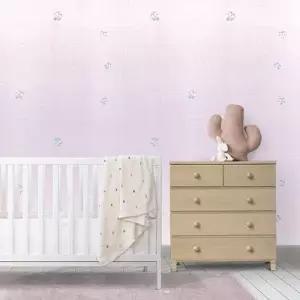 입체꽃핑크 1mX2.5m 곰팡이방지 단열재 단열벽지 타탄 WFMFTEK