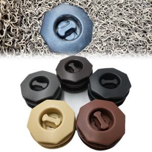 이중 레이어 분리형 바닥 매트 미끄럼 방지 클립 슬리브 범용 자동차 매트 카펫 매트 카펫 러그 고정 그립