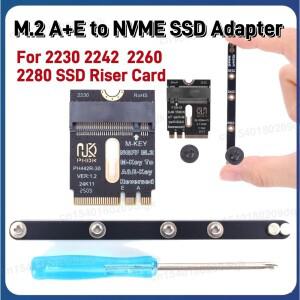 NGFF A+E-Key Male - NVME M-key Female 연장 A/E Key M PCIE 4.0 라이저 카드 (브래킷 포함 2230 2242 SSD