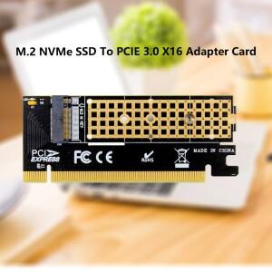 M.2 PCIE x16 어댑터 카드로 변환 Pci-e-m.2 NVMe SSD m2 M 키 인터페이스 Express 3.0 x4 2230-2280 크기