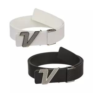 볼빅 VBEB 스트라이프 천연 소가죽 카본 라이트 엠보 V로고 남성 골프벨트