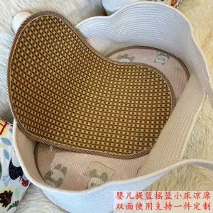 유모차 시트 매트 패드 커버 요람 쿨링 휴대용 바구니 차량용 담요침대 흔들 라탄 아이스 실크 양면 여름용