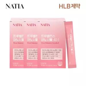 HLB제약 나티아 엽산 비타민 콜린 미오 나티아 트루밸런스 이노시톨 40:1 30포 x3박스(총 90포)