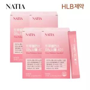 HLB제약 나티아 엽산 비타민 콜린 미오 나티아 트루밸런스 이노시톨 40:1 30포 x4박스(총 120포)