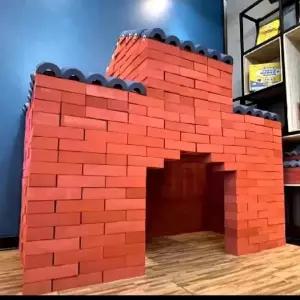 가짜벽돌 모조 플라스틱 장식 블록 벽돌 타일 빨간