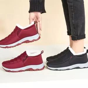 여성 털안감 털슬립온 따뜻 편한 겨울 방한 여성스니커즈 패딩부츠