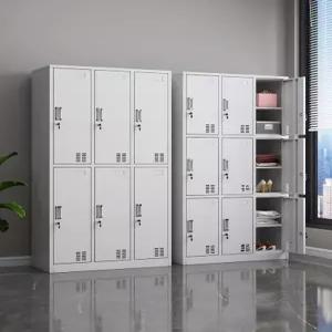 철제 사물함 24도어 잠금장치 금속 신발장 기숙사 탈의실 락커 개인 수납함 사무용 캐비넷 서랍장 보관함