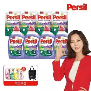 [퍼실][퍼실] (단독구성최신상9중효소) 퍼실 New 딥클린 파워 라벤더 2.2Lx4개+1.5Lx4팩+프릴 + 폴딩카트 (