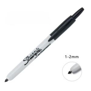 샤피리 접이식 영구 마커 오일 파인 포인트 1mm 컬러 페인트 펜 플라스틱 금속 나무 CD 유리에 그림 그리기