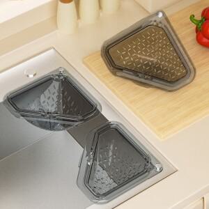 다기능 삼각형 싱크 필터 바구니 거름망 스트레이너 자석 부착형 주방 과일 채소 보관 배수대 주방용품