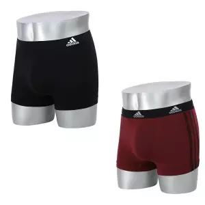 [아디다스] 퍼포먼스 심플 로고 남성 드로즈 2종 SET(와인+블랙)