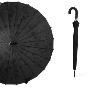 대형우산 파스텔 레인벚꽃 장우산 U핸들 블랙/사쿠라 양산