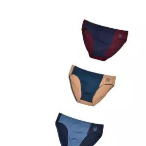 주니어속옷 투톤 디자인 남자 아동용 팬티 어린이 속옷 3매입