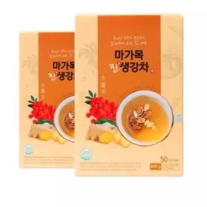 진스샵 국산 마가목 진 생강 차 도라지 국내산 건강한 건강 커피대용 차 제품 50 스틱