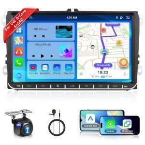 8 코어 4G 64G 폭스바겐 파사트 제타 티구안 골프용 카 라디오 MK5 MK6 T5 EOS 폴로 무선 카플레이 안드로이드 오토 9인치 IPS