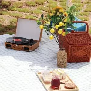 덥석덥석 세련된 디자인의 체크무늬 대형 돗자리캠핑돗자리옥스퍼드돗자리피크닉매트