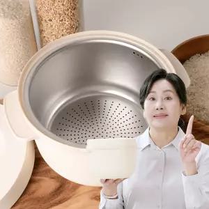 홍여진의 하이로 스텐 저당밥솥 저칼로리 건강밥 전자레인지용 밥솥