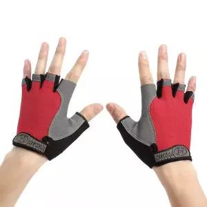 액티브 메쉬 스포츠 반장갑(M) (레드) 싸이클장갑