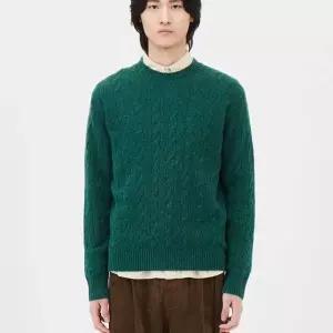 퍼펙트 램스울 케이블 스웨터 MSF4ER1921