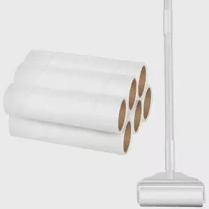 생활공식 사선컷팅 강력 테이프클리너 3단 롱핸들 본품 + 리필 6p + 케이스 세트 숏핸들 17.3 x... 1개