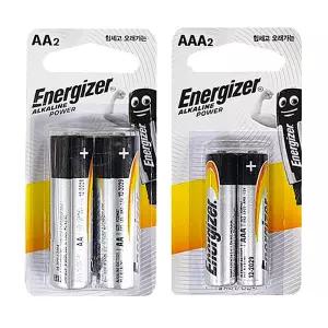 에너자이저 알카라인 건전지 AA AAA 2P