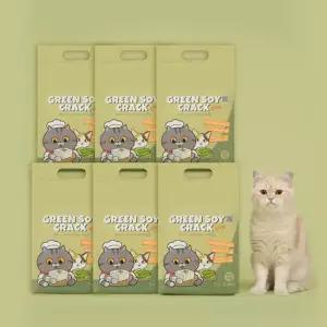 미유박스 고양이모래 그린소이 크랙 두부 모래 2.8kg 6개