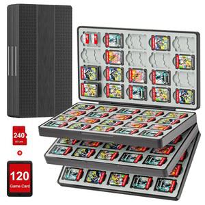 [미국배송] 닌텐도 스위치 2용 IPLYGAM 게임 케이스 /SWITCH /OLED /LITE 120개의 슬롯과 240개의 메모리 마이크로 SD 카드 저장 공간 휴대용 여행용 홀더 정리함 보호 페스티벌 선물