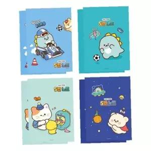 핑크풋 신학기 쪼꼬미 5칸 노트 저학년 블루 (8권세트)