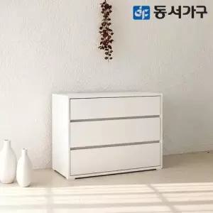 동서가구 카도 800 3단  모듈 수납장_화이트 DF645841