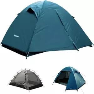 캠핑용 배낭여행 텐트 방수 방풍 야외 텐트를 위한 초경량 2/3/4인용 등산용 쉬운 설치 두 개의 문 이중