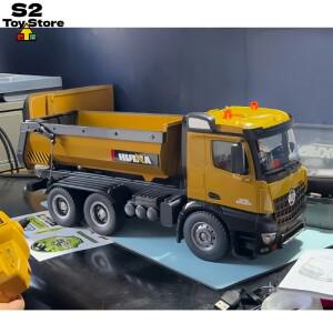 RC카 자동차 오토바이 모형 무선 조정 오프로드 드리프트 미니 포크레인 후이나 573 10채널 합금 RC 덤프트