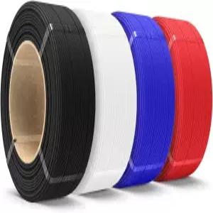 SUNLU 500g PETG 필라멘트 리필 1.75mm 고속 3D 프린터 매트 4롤 재사용 가능한 스풀이 없는 번들 밤부