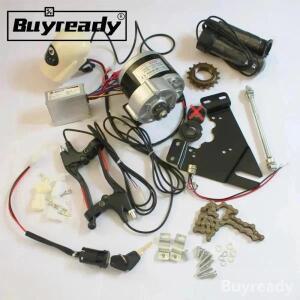 브러시 or 기어 모터 전기 자전거 개조 키트 액세서리 24V 22-28인치