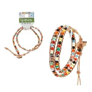 행운 행복 팔찌 옥매듭 염주 불교용품 부를기원 건강 (칠색마소) [fA5CD16]