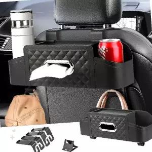 차량용 뒷좌석 수납함 컵 거치 트레이 음료 홀더 정리함 자동차 실내 공간 활용