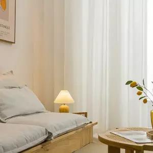 나비 주름 커튼 차르르 암막 인테리어 쉬폰 커튼 사계절 베란다 드레스 방풍 창문 무지