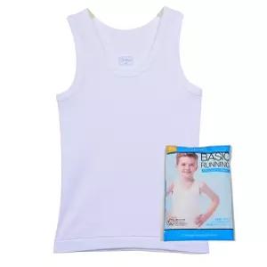 부드럽고 깔끔한 학생속옷 순면 백색 남아동런닝 나시 주니어런닝 편한속옷