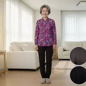 데일리 여성 기모 바지 따뜻한 겨울 여성 바지 어머니 팬츠