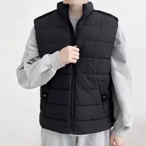 베스트패딩 오리털 패딩조끼 남자 암홀 밴딩 집업스타일