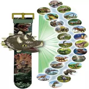 레이시 공룡 시계 손전등 프로젝터 장난감 동물 패턴 토치 교육용 선물